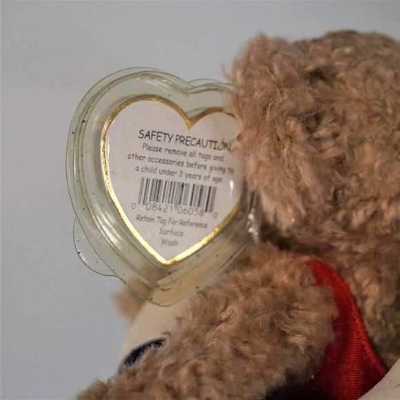 Ty Beanie Babies Allura Bear Swim Ring Retired Plush Toy 1993 Attic Treasures - Picture 8 of 10